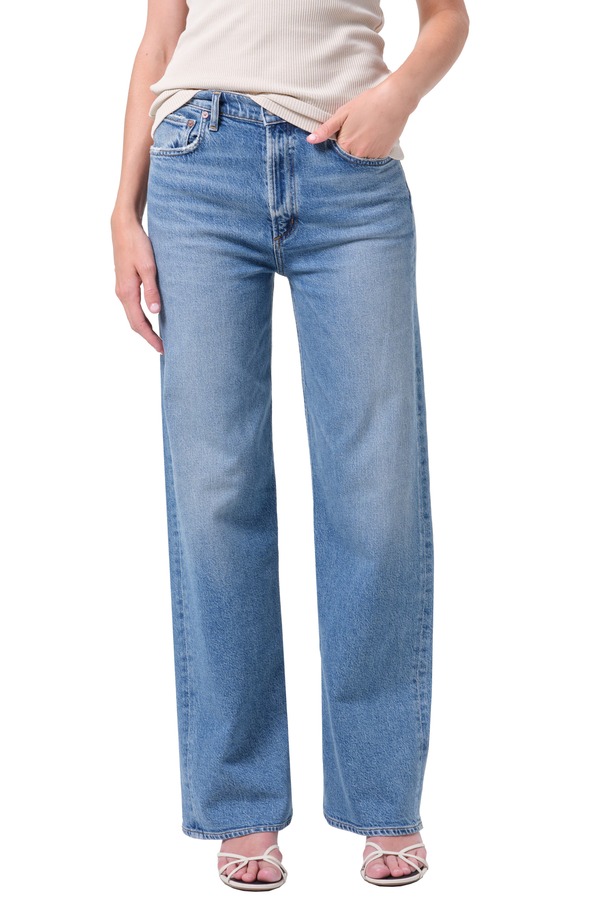 アゴルド レディース ボトムス デニムパンツ ワイドレッグ ハイウエスト ジーンズ AGOLDE Ren High Waist Wide Leg Jeans Measure M Ind