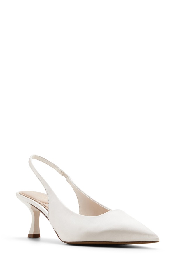 アルド レディース シューズ 踵 ALDO Kiarrah Slingback Pointed Toe Pump Cream 皮膚軟化剤