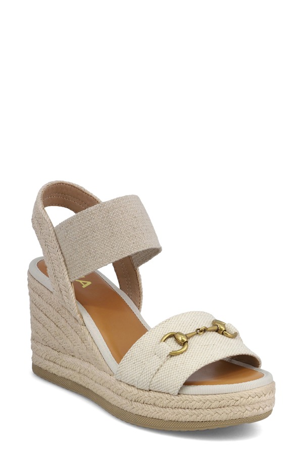 ミア レディース シューズ 踵 サンダル MIA Barossa Wedge Sandal Natural