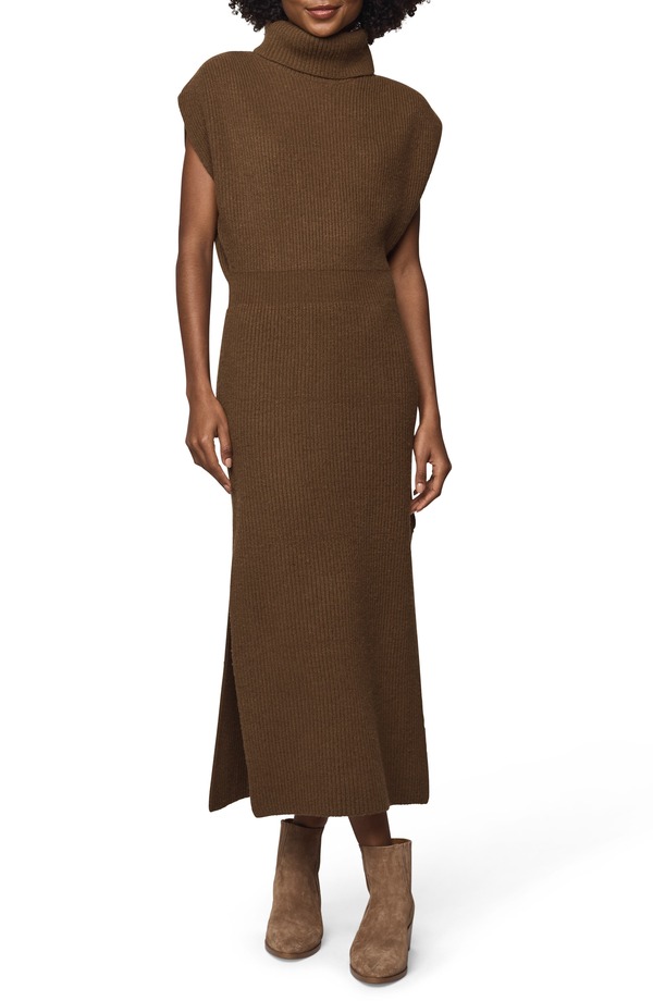 スプレンディット レディース トップス ワンピース セーター マキシ Splendid Marigold Maxi Sweater Dress Dark Saddle