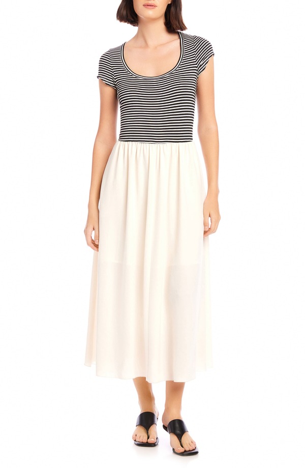 フィフティーントゥエンティ レディース トップス ワンピース ミディ FIFTEEN TWENTY Sylvie Short Sleeve Midi Dresstripe ストライプ 26,128円