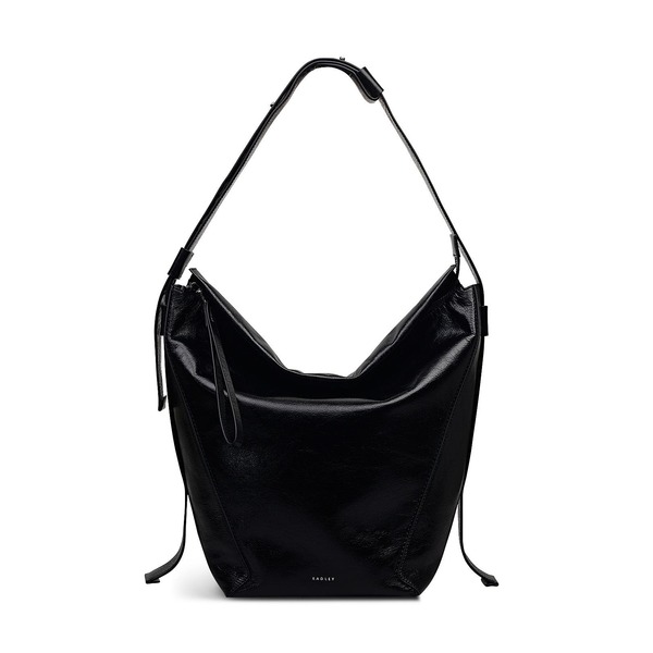 ラドリー レディース バッグ Radley De Beauvoir - High Shine Large Ziptop Shoulder Bag Black ブラック