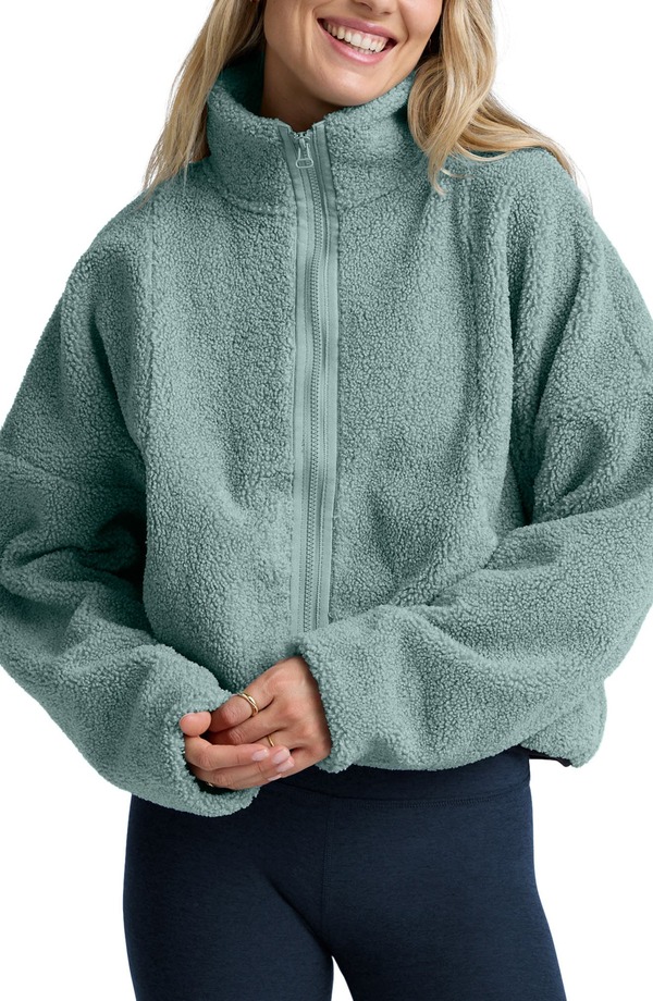 ビヨンドヨガ レディース アウター ジャケット・ブルゾン Beyond Yoga Unity Zip Jacket Misty Blue Heather ヘザー