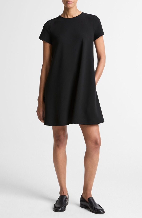 ヴィンス レディース トップス ワンピース Vince Biaswing Dress Black ブラック