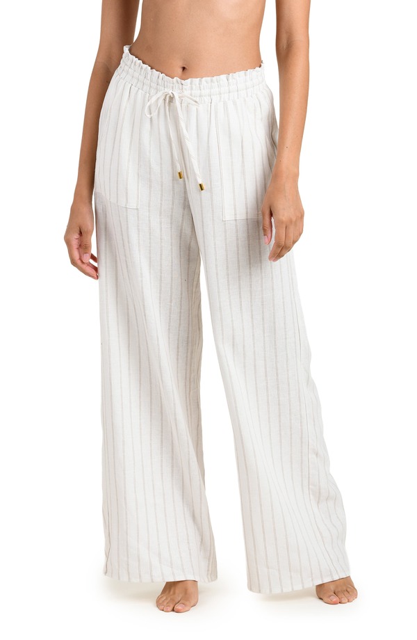 ラブランカ レディース ボトムス レギンス ワイドレッグ パンツ La Blanca Delphine Coast Wide Leg Cover-Upants Cream クリーム