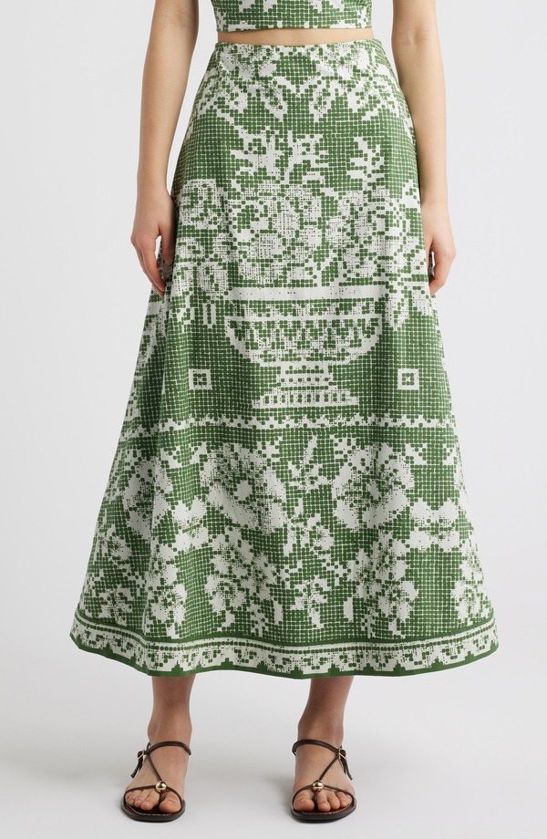 クレオベラ レディース ボトムスカート プリント コットン マキシ Cleobella Jasmine Mixed Print Cotton Poplin Maxi Skirt Verdant Flight 44,720円