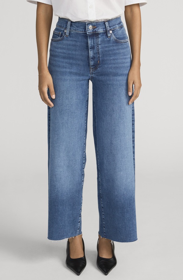 フレーム レディース ボトムス デニムパンツ ワイドレッグ ジーンズ FRAME Le Pixie Slim Palazzo Raw Hem Wide Leg Jeans Canals Raw After