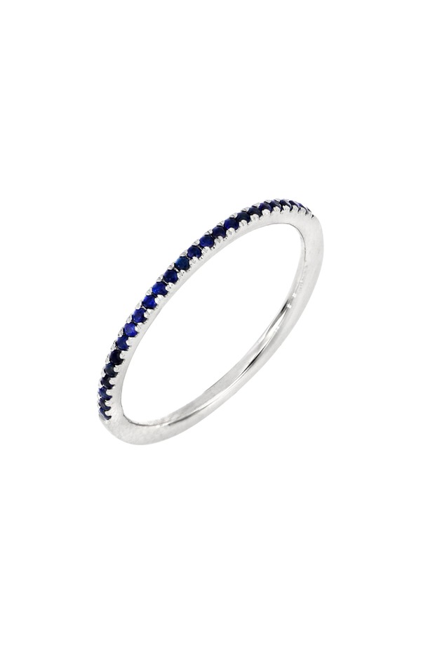 ボニー レヴィ レディース アクセサリー 指輪 Bony Levy Stackable Sapphire Ring 18K White Gold Sapphire ホワイト