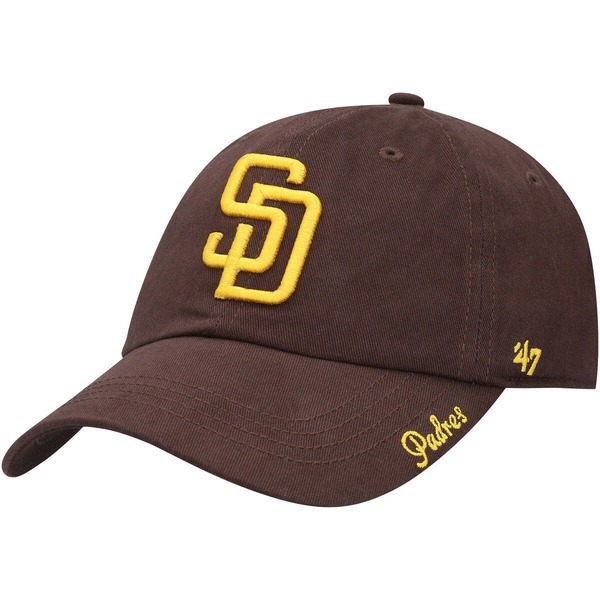 フォーティーセブン レディース アクセサリー 帽子 Women's '47 Brown San Diego Padres Teamiata Clean Up Adjustable Hat Brown ブラウン