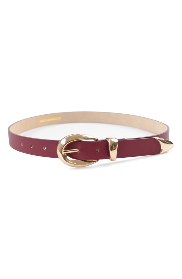 プティ モーメンツ レディース アクセサリー ベルト スエード Petit Moments Marisa Faux Suede Belt Burgundy/ Gold バーガンディ