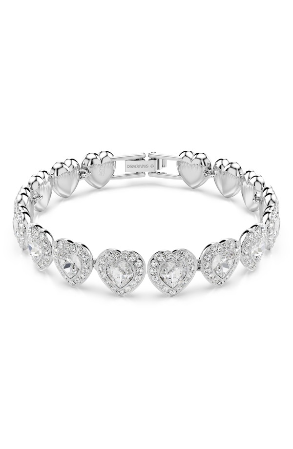 スワロフスキー レディース アクセサリー ブレスレット・バングル・アンクレット Swarovski x Ariana Grande Angelicrystal Heart Line Bracelet White/ Silver ホワイト