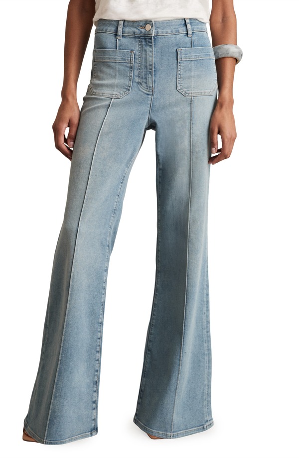 レイス レディース ボトムス デニムパンツ ジーンズ Reissakura Flare Jeans Light Blue ブルー