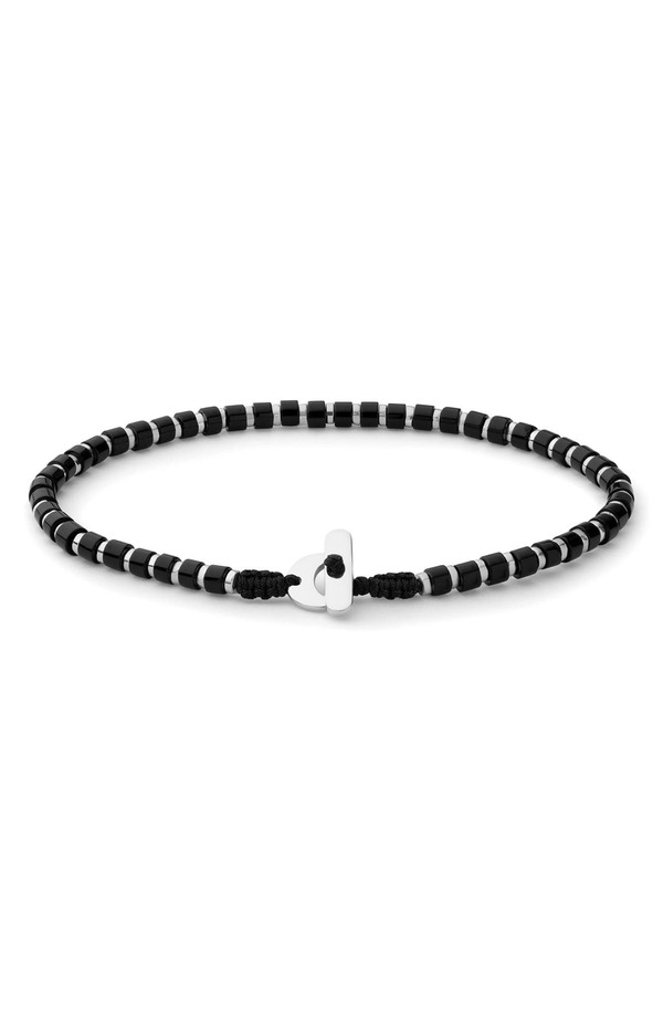ミアンサイ レディース アクセサリー ブレスレット・バングル・アンクレット Miansai Kato Beaded Bracelet Sterling Silver/ Onyx シルバー 24,336円