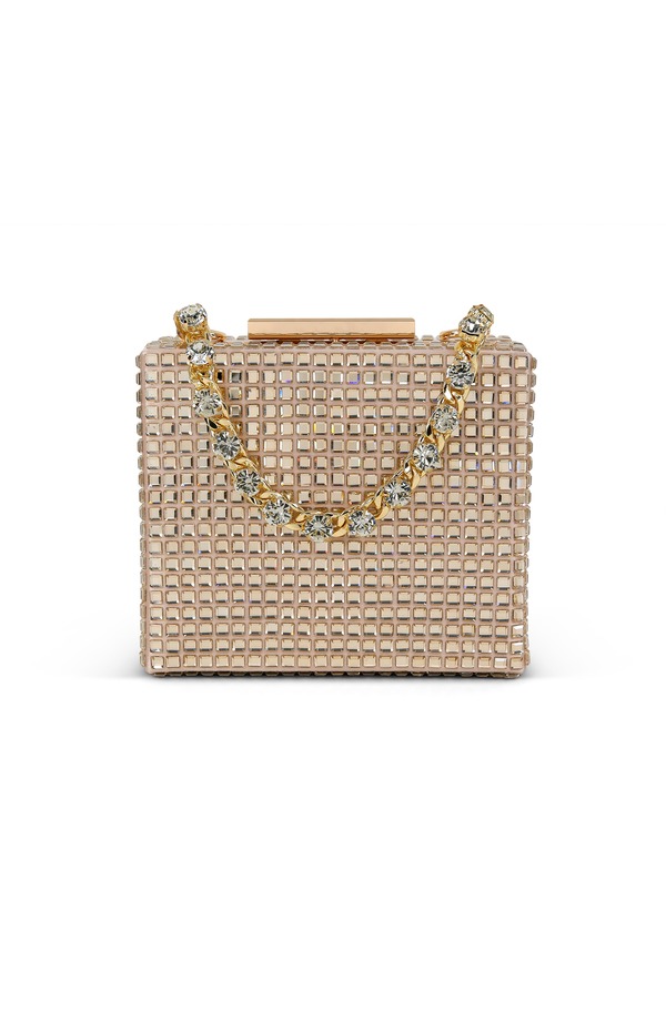 ジュウェルダグレイミシュカ レディース バッグ Jewel Badgley Mischka Serenity Crystal Box Clutchampagne シャンパン