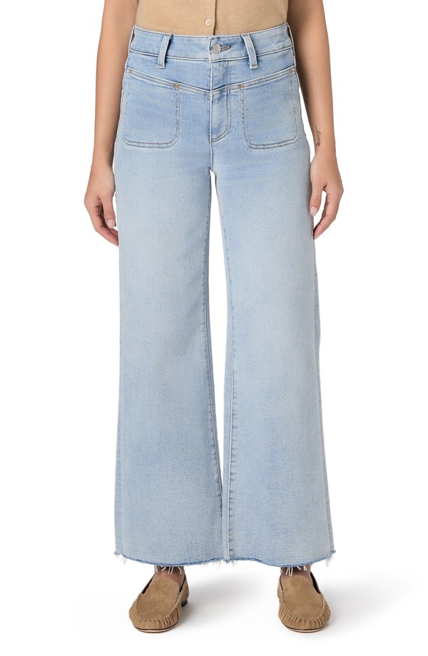 ペイジ レディース ボトムス デニムパンツ ワイドレッグ ハイウエスト ジーンズ PAIGE Anessa Raw Hem High Waist Wide Leg Jeans La Belle