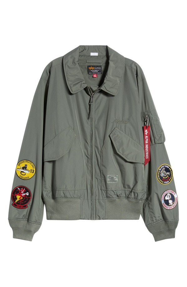 アルファインダストリーズ レディース アウター ジャケット・ブルゾン リラックスフィット Alpha Industries Patch Detail Relaxed Fit Flight Jacket Field Gray グレー