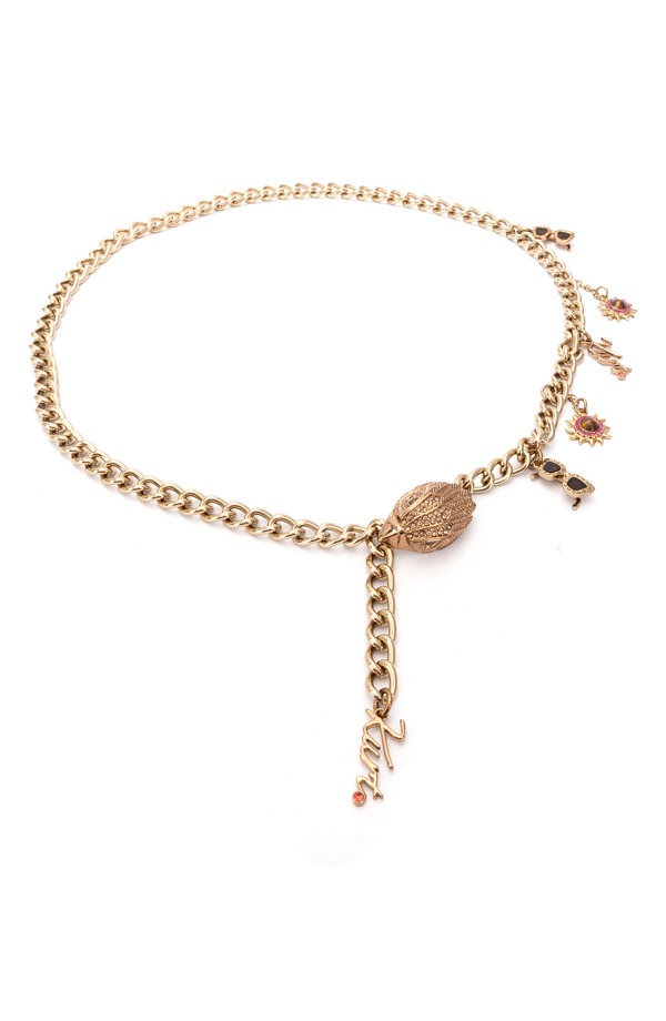 カートジェイガーロンドン レディース アクセサリー ベルト Kurt Geiger London Sun Charm Chain Belt Gold ゴールド｜ReVida 店 23,214円