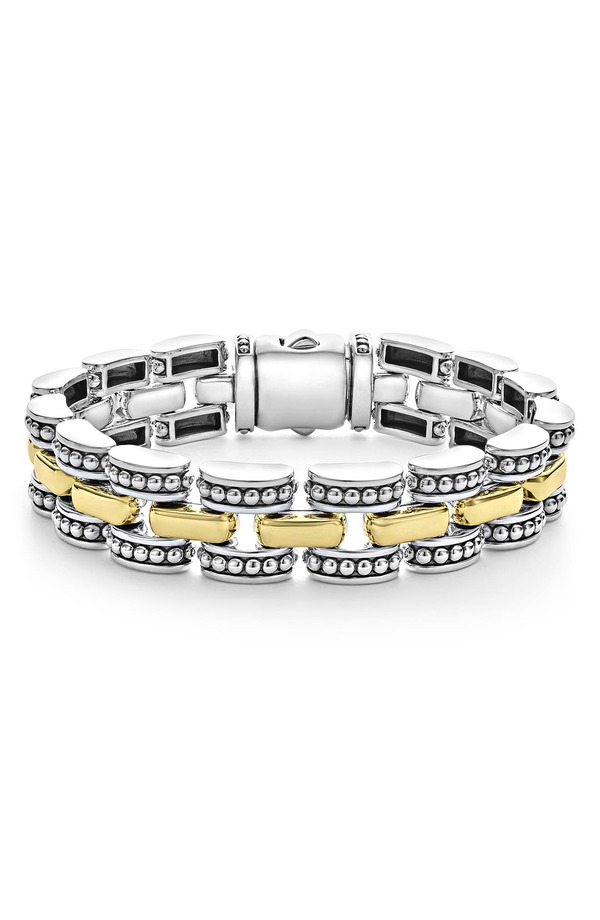 ラゴス レディース アクセサリー ブレスレット・バングル・アンクレット LAGOS Gold Caviar Link Braceletwo-Tone ゴールド