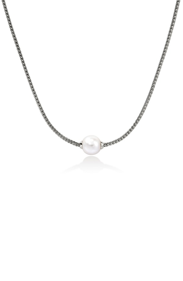 ジョン・ハーディー レディース アクセサリー ネックレス・チョーカー レース John Hardy JH Essentials Pearl Necklace 1.8mm Silver シルバー