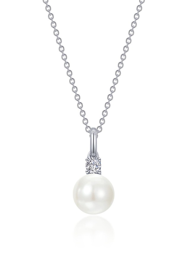 ラフォン レディース アクセサリー ネックレス・チョーカー レース Lafonn Freshwater Pearl & Simulatediamond Necklace White ホワイト