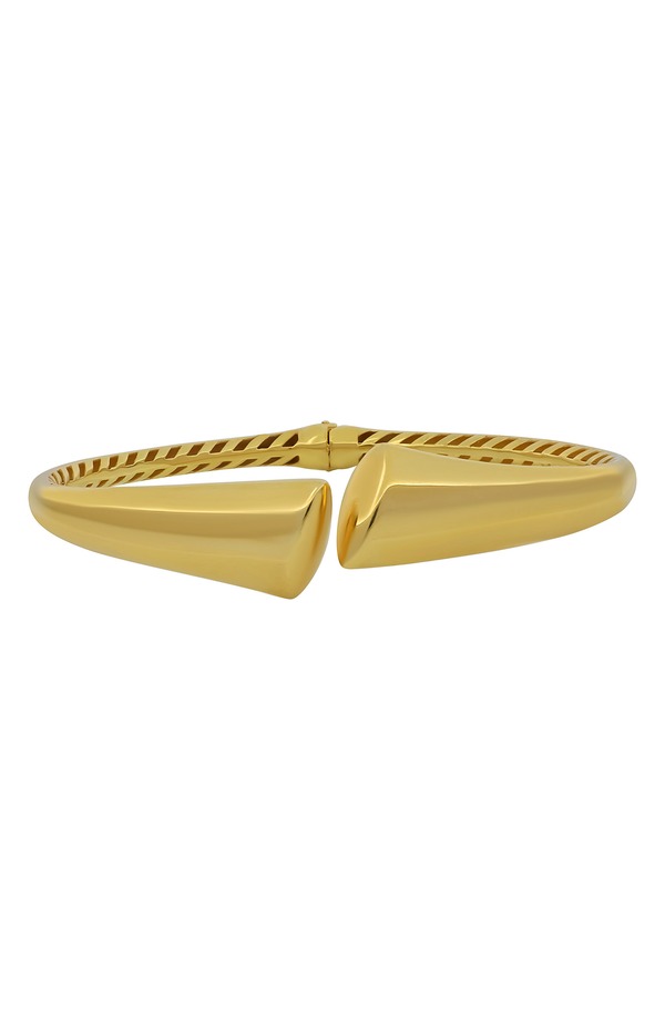 ボニー レヴィ レディース アクセサリー ブレスレット・バングル・アンクレット Bony Levy Hinged Open Cuff Bracelet 14K Yellow Gold イエロー