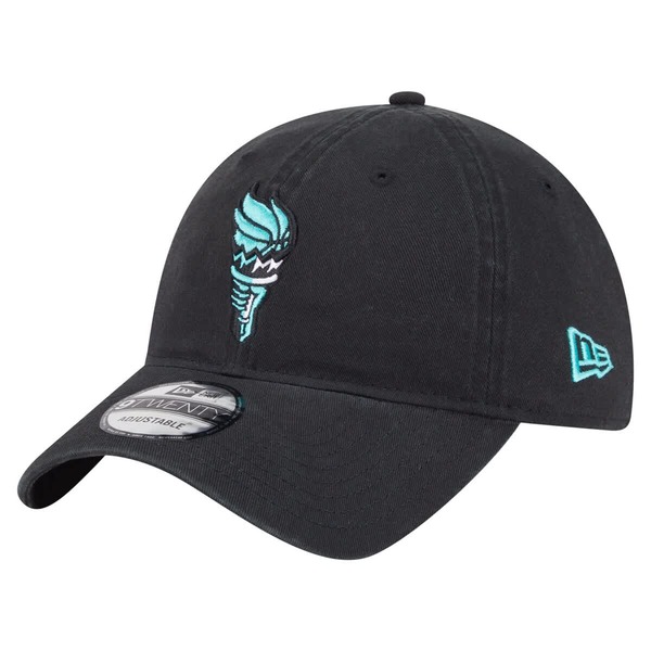 ニューエラ レディース アクセサリー 帽子 ロゴ Unisex New Era Black New York Liberty Core Alt Logo 9TWENTY Adjustable Hat Black ブラック｜ReVida 店