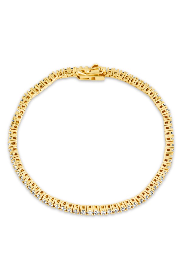 スターリングフォーエバー レディース アクセサリー ブレスレット・バングル・アンクレット Sterling Forever Mirabell Cubic Zirconia Tennis Bracelet Gold ゴールド