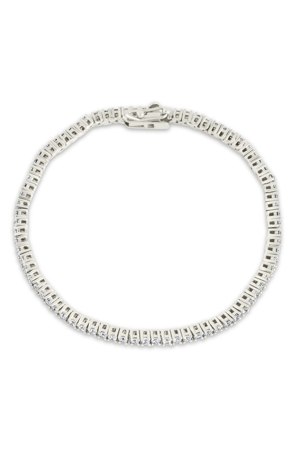 スターリングフォーエバー レディース アクセサリー ブレスレット・バングル・アンクレット Sterling Forever Mirabell Cubic Zirconia Tennis Bracelet Silver シルバー