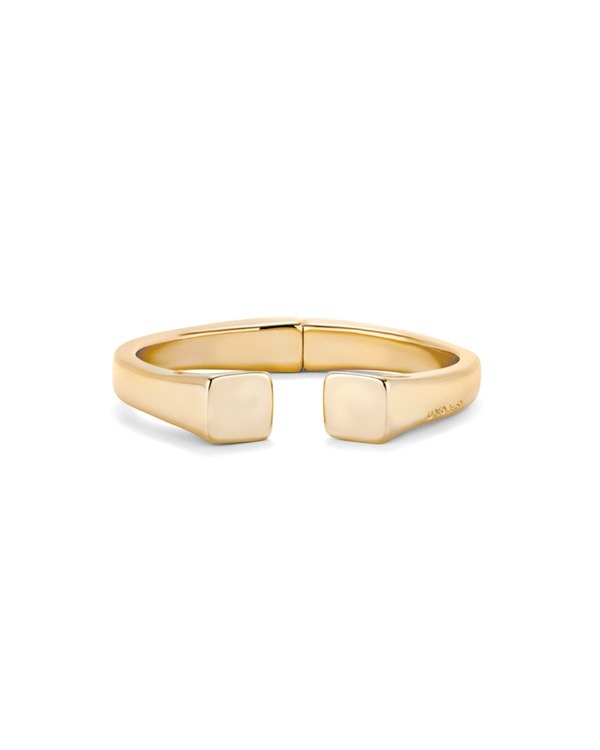 ウノデ 50 レディース アクセサリー ブレスレット・バングル・アンクレット UNODE50 Polished Block Cuff Gold ゴールド
