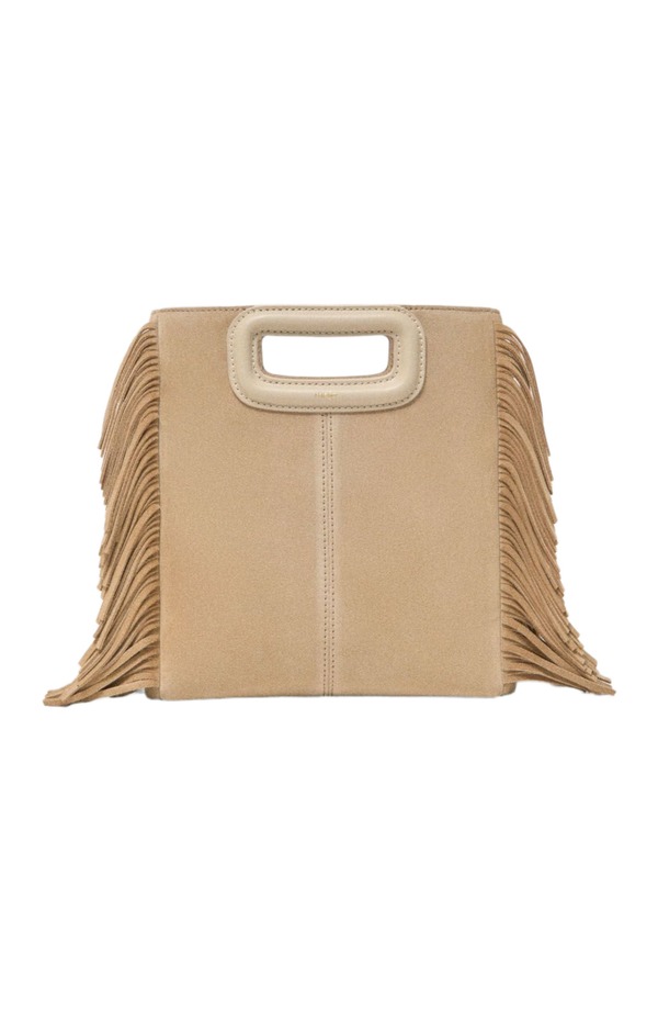 マージュ レディース バッグ スエード レザー maje Suede leather M bag Cappucino|ReVida 店