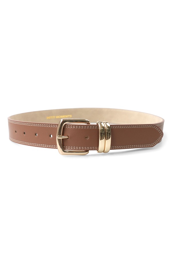 プティ モーメンツ レディース アクセサリー ベルト レザー フェイクレザー Petit Moments Madison Faux Leather Beltan/ Gold タン｜ReVida 店
