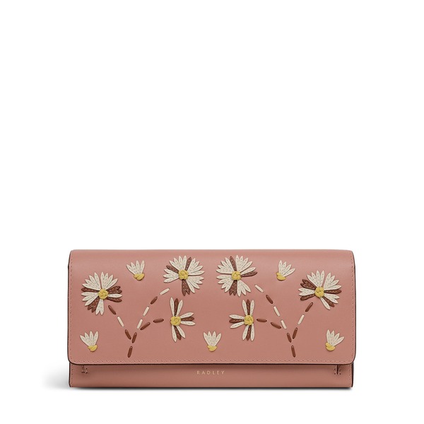 ラドリー レディース 付属品 紙入れ お花柄 スピード競技 お花 Radley Picton Place - Floralarge Flapover Wallet Carnation