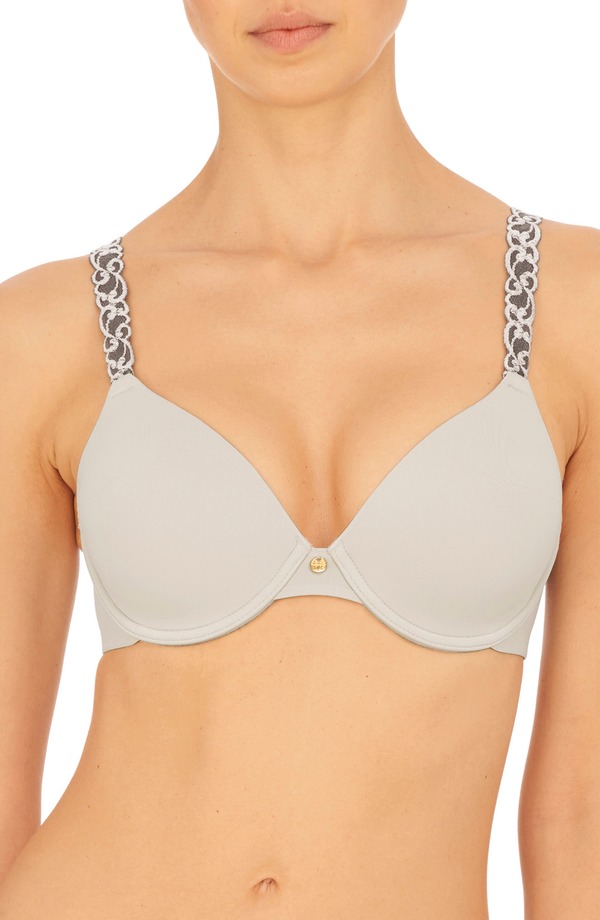 ナトリ レディース トップス プルオーバー Natori Pure Luxe Underwire T-Shirt Bra Linen/ Minr