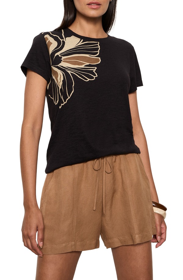 サンクチュアリー レディース トップス Tシャツ Sanctuary The Perfect-Shirt Lotus Placement Brown ブラウン