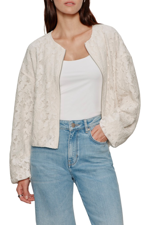 駆け込み寺 レディース アウター 上衣・上衣 スピード競技 Sanctuary Leilace Bomber Jacket Collagen White 白いこと