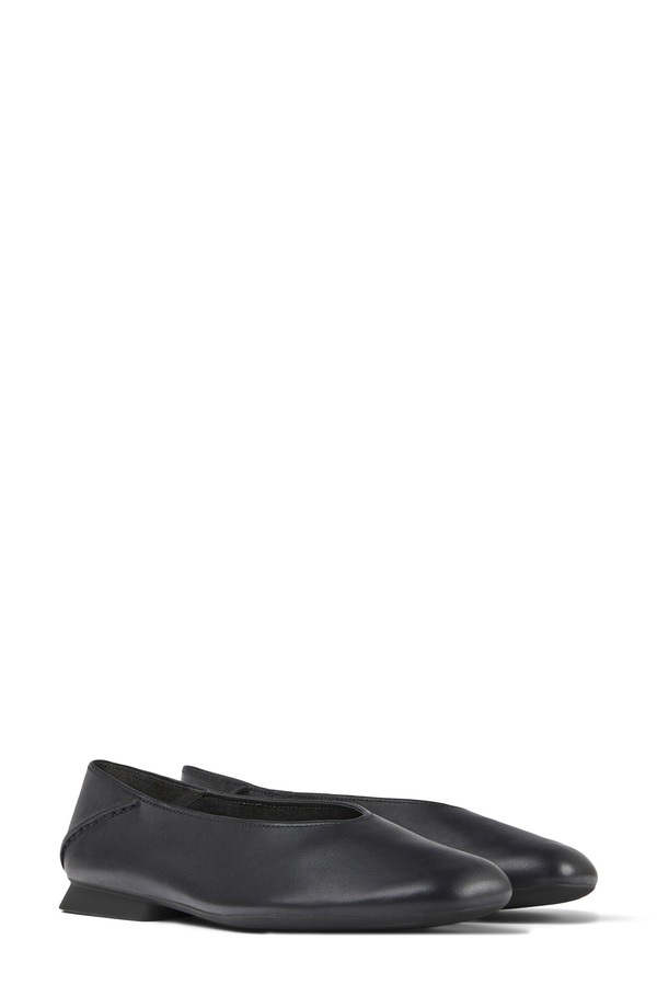 カンペール レディース シューズ パンプス Camper Casi Myra Ballerina Flat Black Smooth 黒いこと
