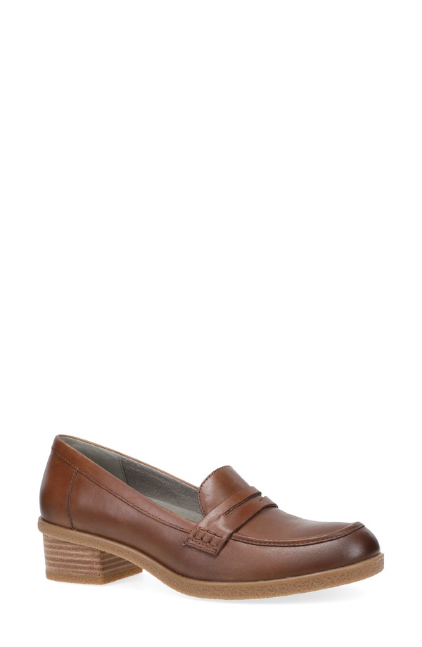 ダンスコ レディース シューズ パンプス ローファー Dansko Danica Waterproof Penny Loafer Pump Tan タン｜ReVida 店