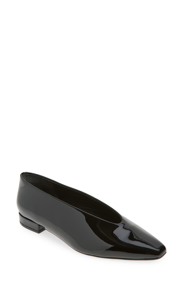 ジェフリー キャンベル レディース シューズ パンプス Jeffrey Campbell Hinted Pointed Toe Flat Black Patent 黒いこと