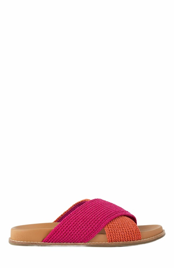 ザサック レディース シューズ サンダル The Sak Penelope Slip On Sandal Pinkberry Cayenne Block｜ReVida 店