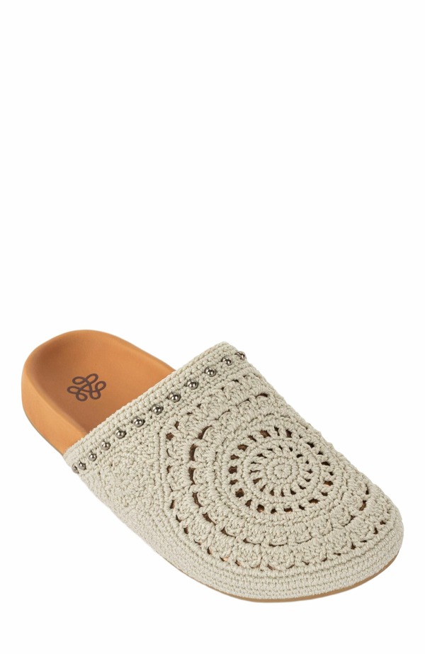 ザサック レディース シューズ サンダル The Sak Bolinas Crochet Clog Shoe Natural Medallion