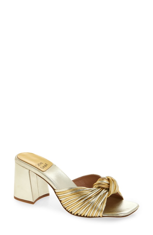 ジェフリー キャンベル レディース シューズ 踵 サンダル Jeffrey Campbell Melonger Slide Sandal Gold Combo ゴールド