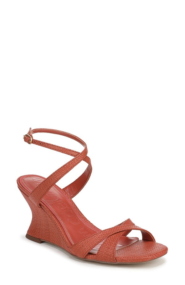 サムエデルマン レディース シューズ 踵 サンダル アンクル Sam Edelman Davi Ankle Strap Wedge Sandal Coral Clay コーラル