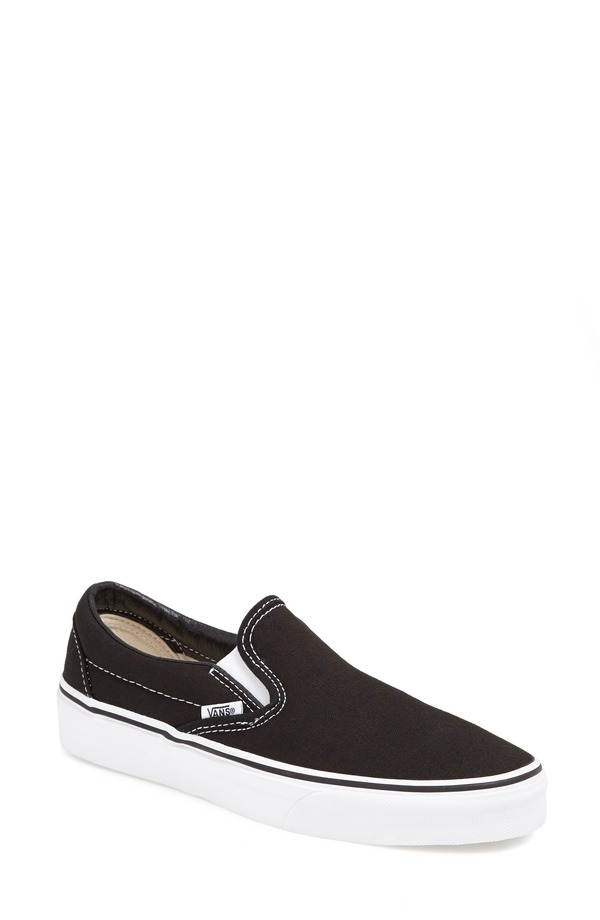 バンズ レディース シューズ スニーカー Vans Classic Slip-On Black 黒いこと