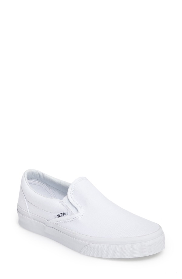 バンズ レディース シューズ スニーカー Vans Classic Slip-On True White 白いこと