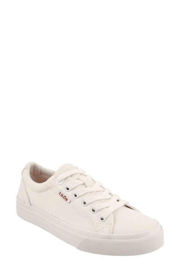 タウス レディース シューズ スニーカー Taos Plim Soul Sneaker White Canvas 白いこと