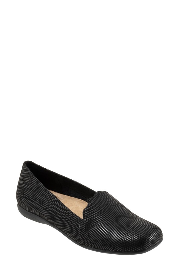 トロッターズ レディース シューズ パンプス Trottersage Flat Black Mini Dots 黒いこと