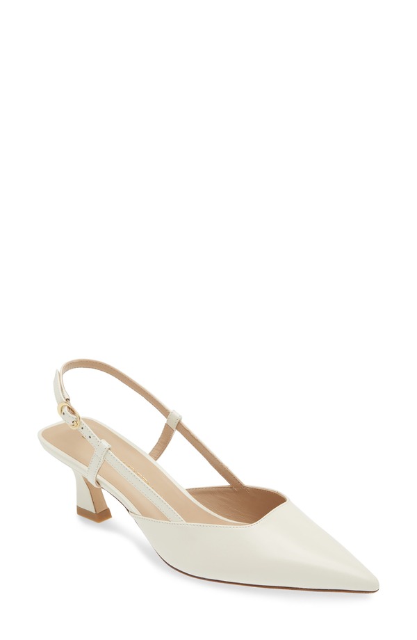 スチュアート ワイツマン レディース シューズ パンプス Stuart Weitzman Vinnie 50 Slingback Pump Cream 皮膚軟化剤