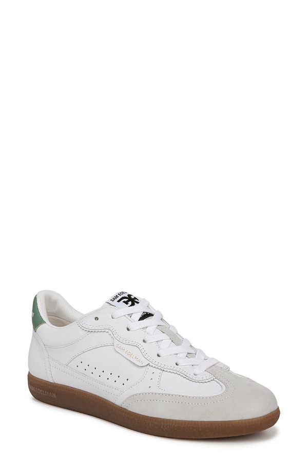 サムエデルマン レディース シューズ スニーカー Sam Edelman Kallen Sneaker White/ Green Garden 白いこと 靴-レディース靴