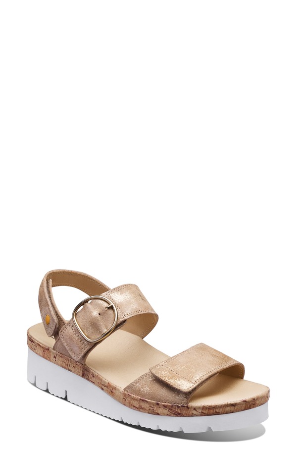 サミュエルフドバード レディース シューズ サンダル Samuel Hubbard Portola Two Strap Sandal Gold Metallic Suede ゴールド|ReVida 店