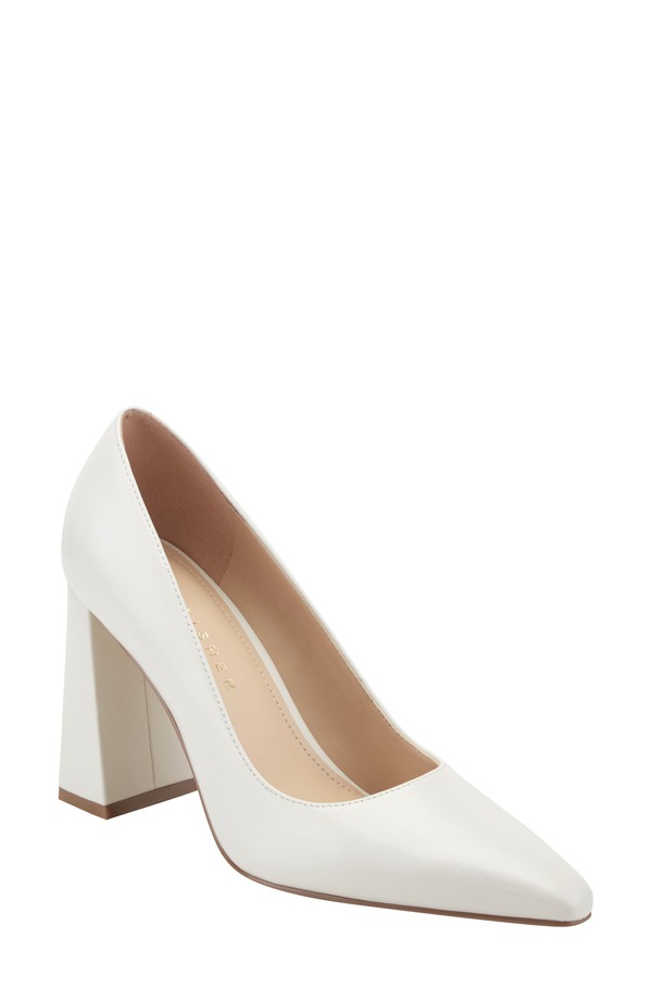 目じるし・フィッシャー レディース シューズ パンプス Marc Fisher LTD Minny Pointed Toe Pump Ivory 象牙色